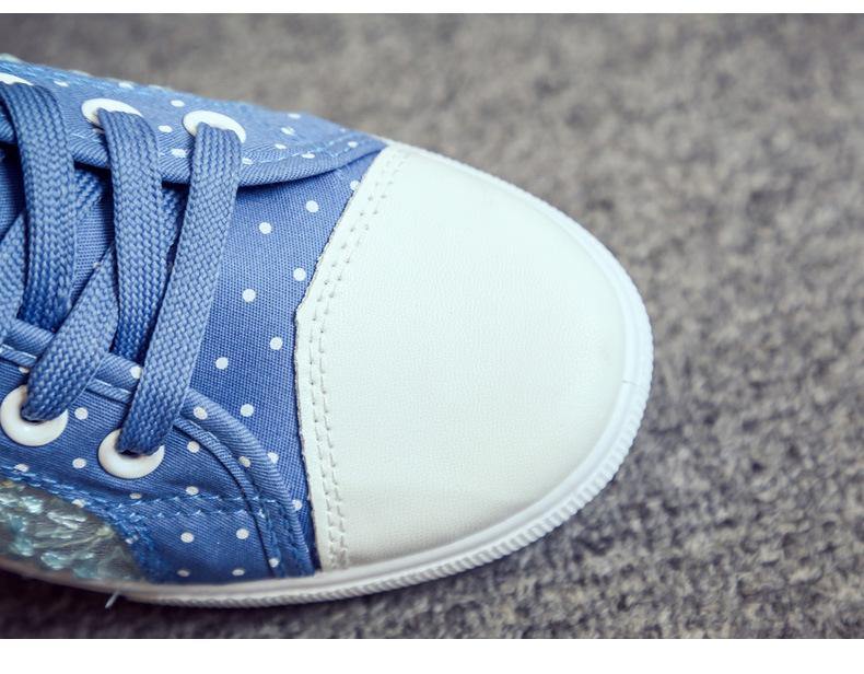 Zapatillas con estampado de lunares y estampado floral - MXbueno