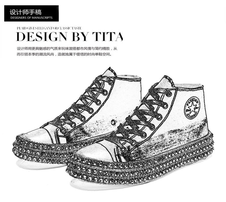 Elegantes zapatos brinllante de top alto