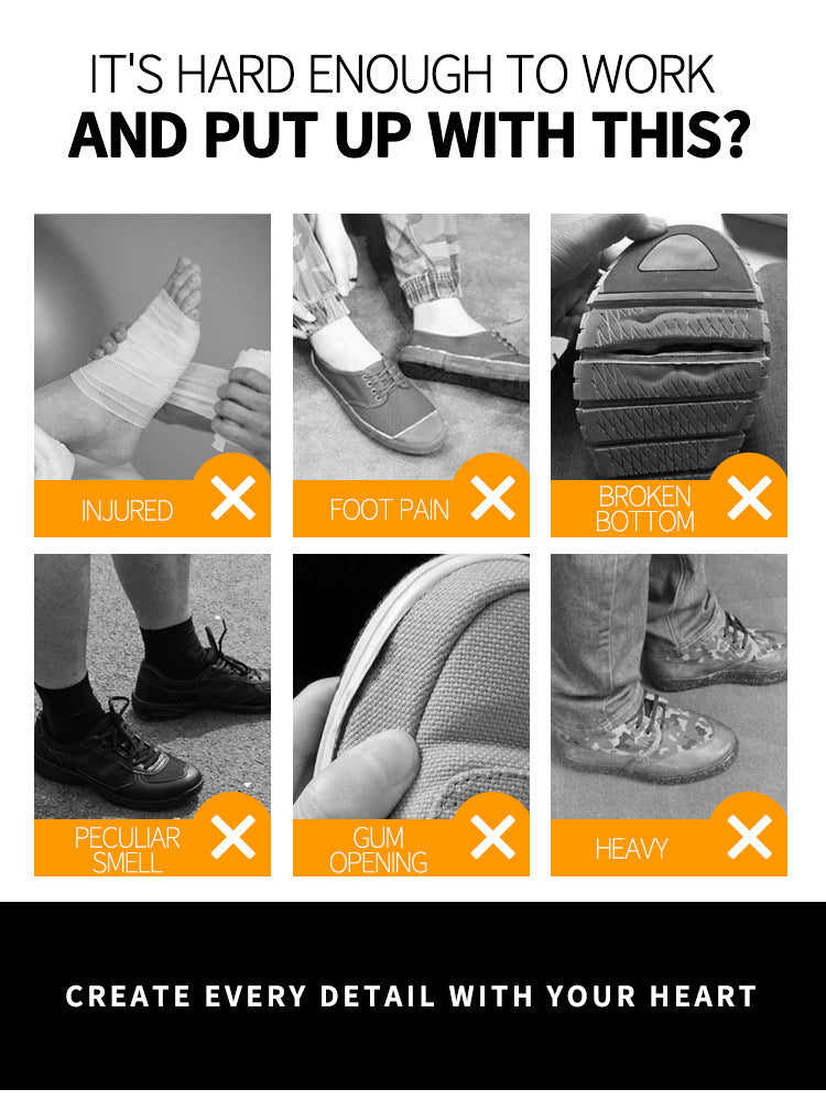 Zapatos de trabajo de protección de seguridad