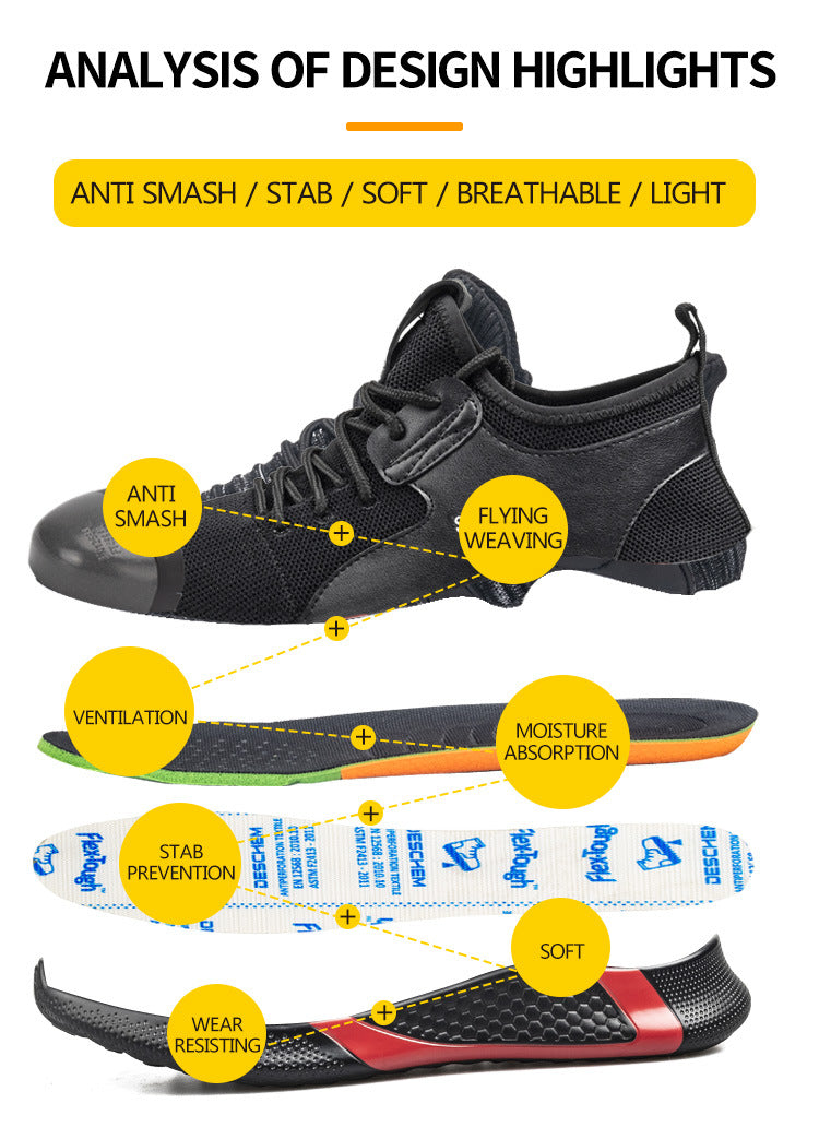 Zapatos de trabajo de protección de seguridad