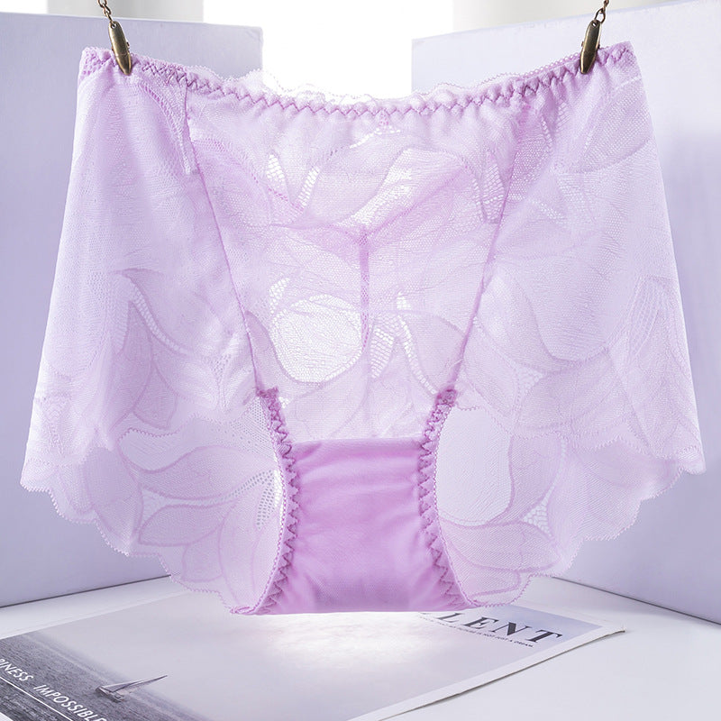 [W-Ropa Interior] Ropa Interior Hecha A Mano De Encaje De Seda Para Mujer