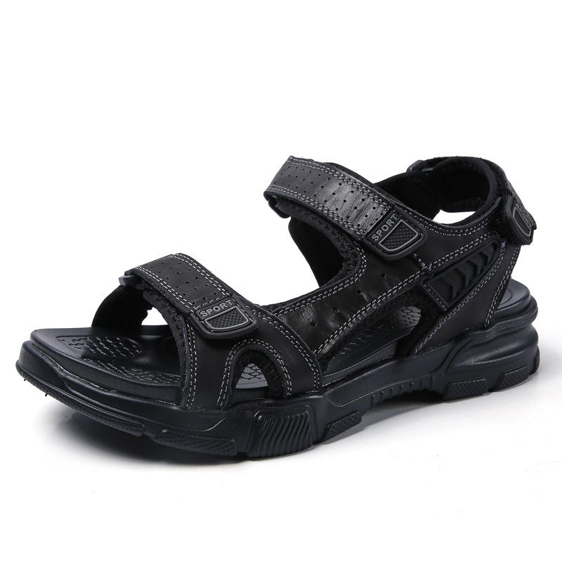 Zapatos Casuales De Playa De Piel De Vaca Hombres