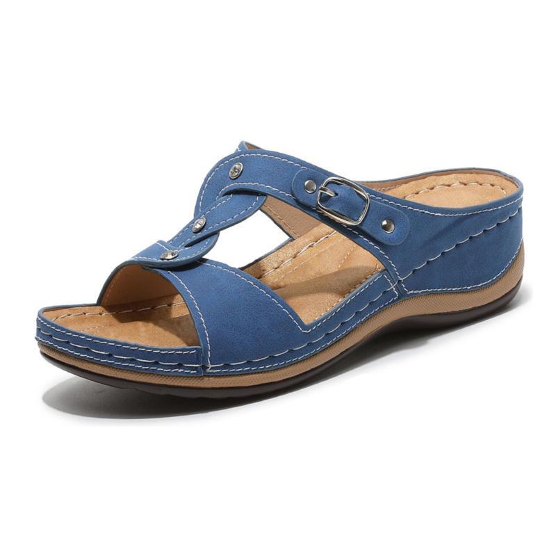 Sandalias de plataforma cómoda y linda