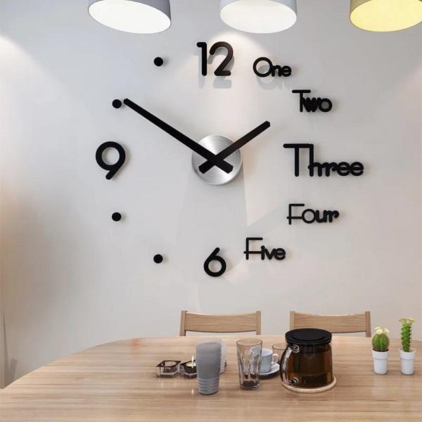 Reloj de pared digital 3D DIY