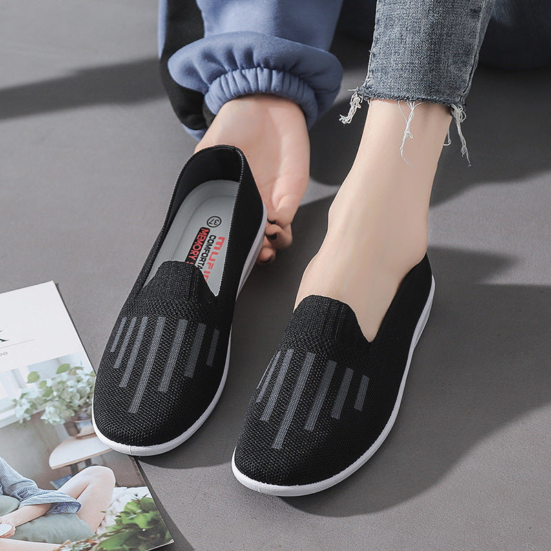 Zapatos De Mujer Ligeros Con Suela Suave Y Plana