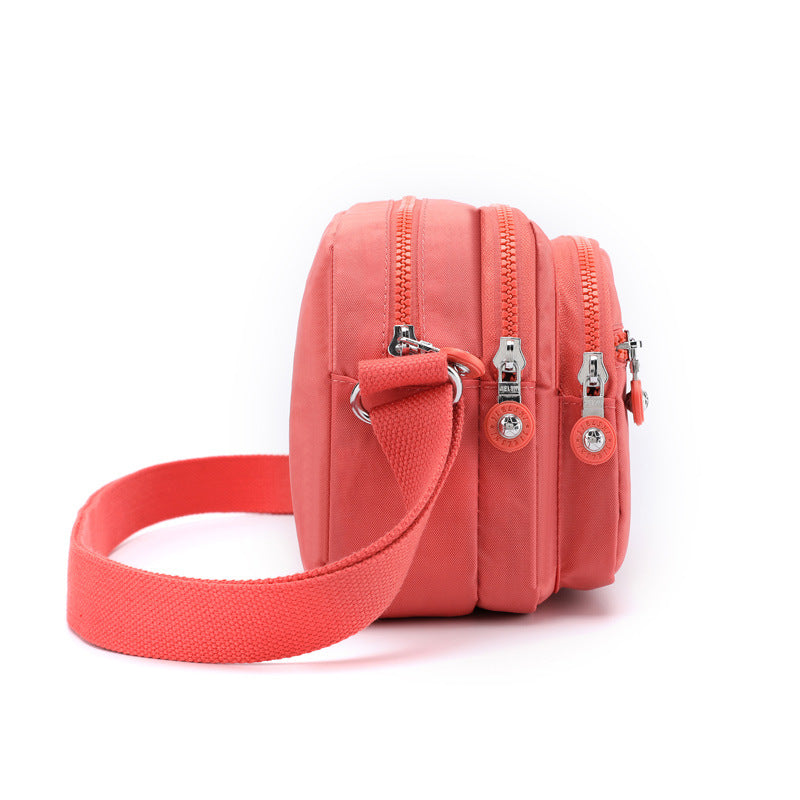 [W-Bolso] Bolsa De Nylon Casual Bolsa De Mensajero Simple