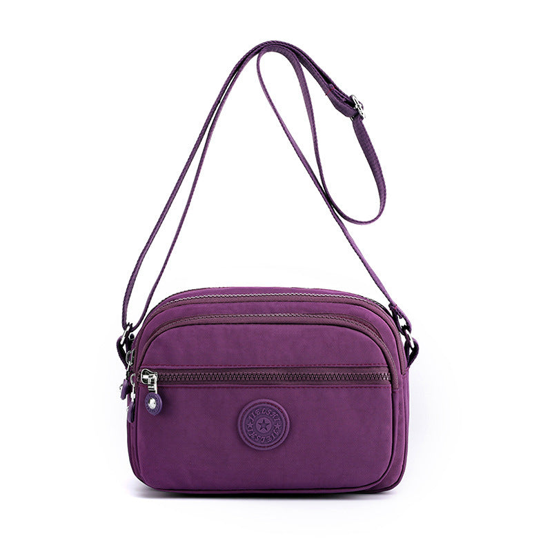 [W-Bolso] Bolsa De Nylon Casual Bolsa De Mensajero Simple