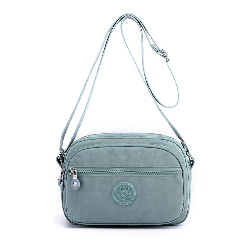 [W-Bolso] Bolsa De Nylon Casual Bolsa De Mensajero Simple