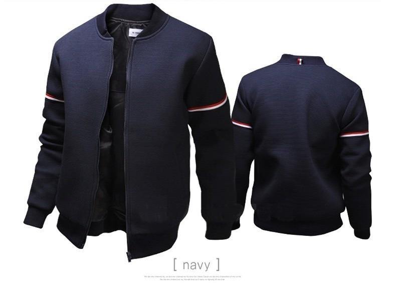 Suéter tipo cárdigan con cremallera para hombre - MXbueno