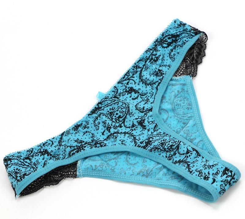 Conjunto De Sujetador Sexy Ropa Interior De Bloqueo De Color Con Estampado De Encaje