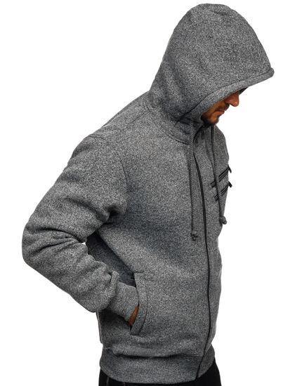 Chaqueta con capucha para hombres agarran un cárdigan de terciopelo - MXbueno