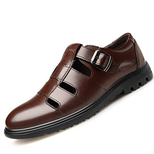 [M-Zapato] Men 's Breathable and Nonslip Leather Shoes