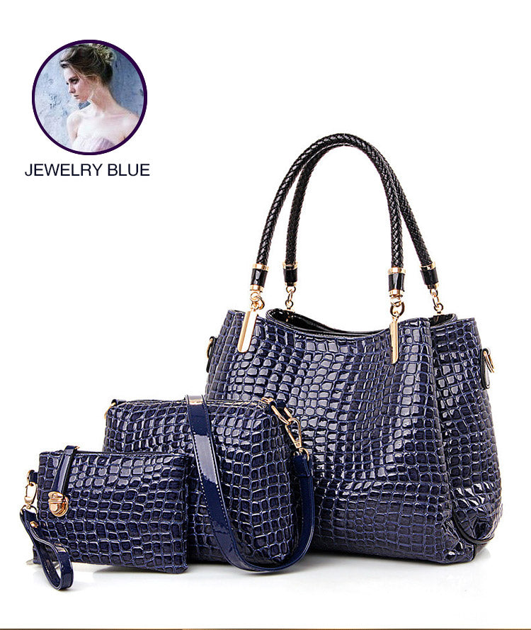 Bolso De Mujer Italiano Con Estilo （3 Piezas）