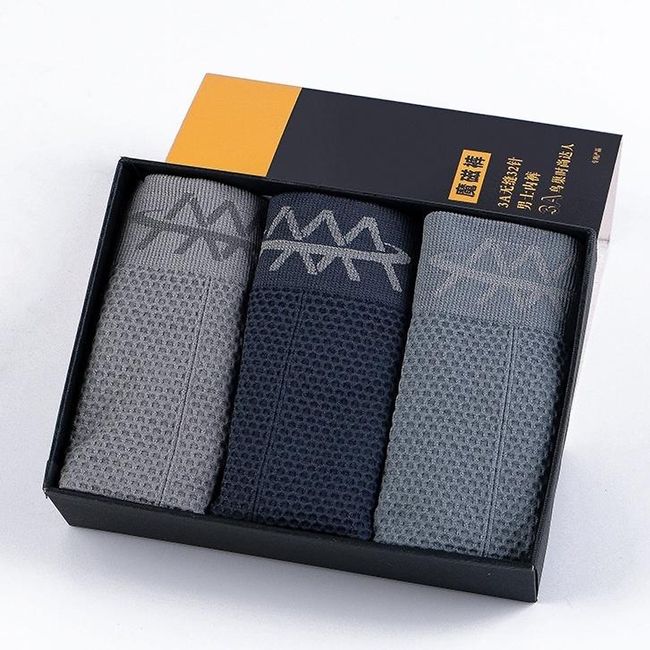 [M-Ropa Interior] Calzoncillos Bóxer De Secado Rápido Para Hombre, Cintura Media, Alta Elasticidad, Transpirables, Absorbentes De Sudor