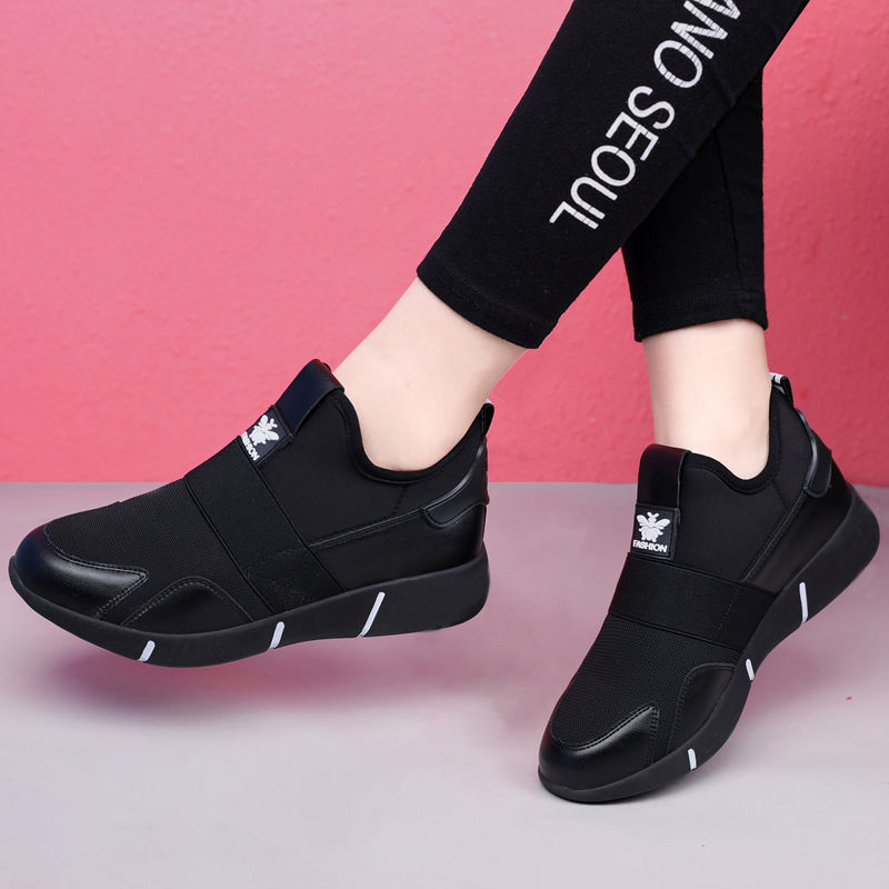 [W-Zapato] Zapatos Deportivos De Cuero Con Suela Suave Casual