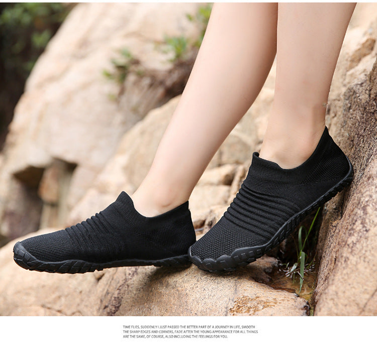 Zapatos planos antideslizantes transpirables para mujer