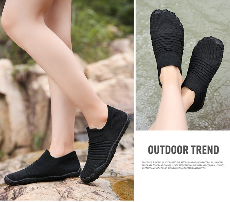 Zapatos planos antideslizantes transpirables para mujer