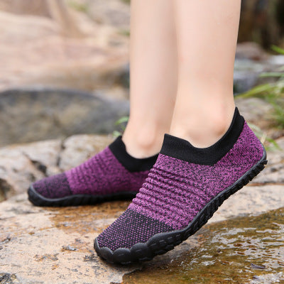 Zapatos planos antideslizantes transpirables para mujer