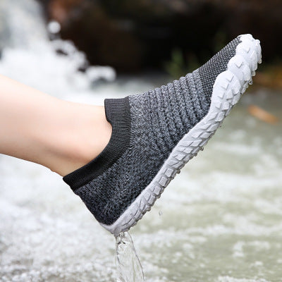 Zapatos planos antideslizantes transpirables para mujer