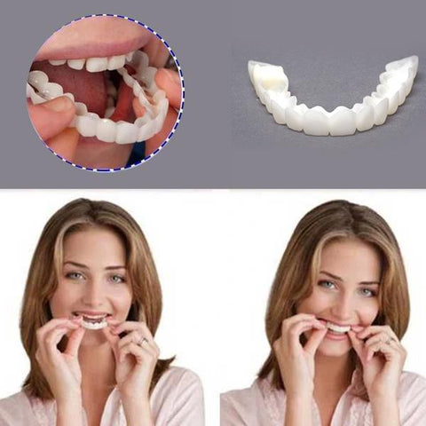 Sonrisa diente artificial (Dientes superiores + Dientes inferiores)