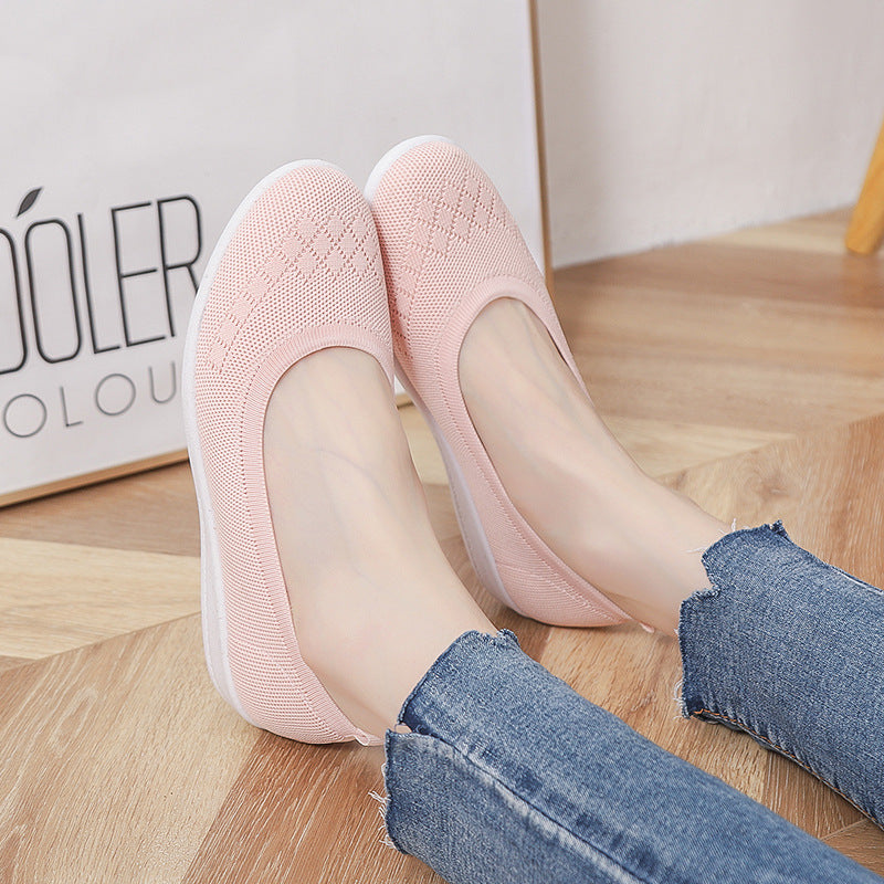 Zapatos Planos Transpirables De Moda