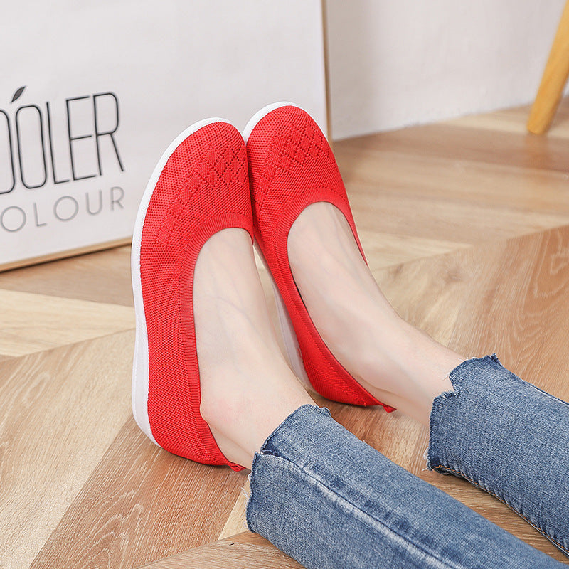 Zapatos Planos Transpirables De Moda