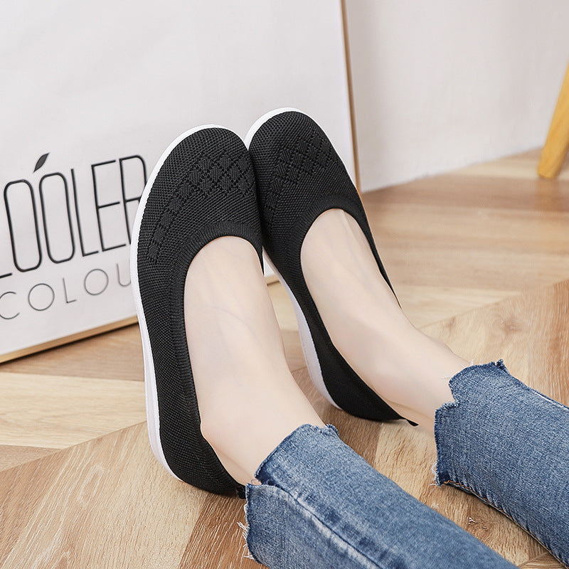 Zapatos Planos Transpirables De Moda