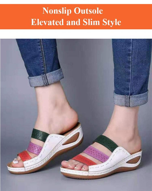 Sandalias De Tacón De Cuña Para Mujer