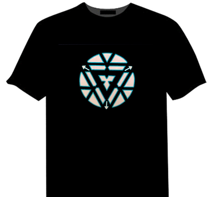 Iron Man LED Reactor camiseta ligera