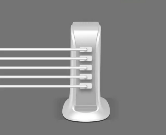 Cargador de escritorio USB de 5 puertos