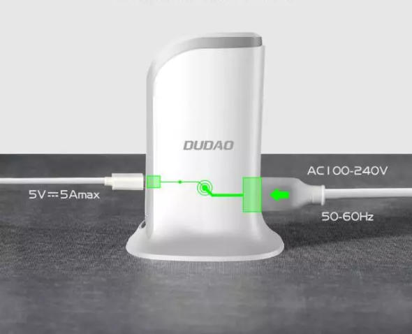 Cargador de escritorio USB de 5 puertos