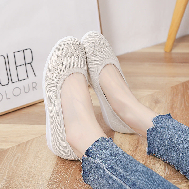 Zapatos Planos Transpirables De Moda