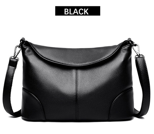 Elegante Bolso De Hombro De Cuero Suave