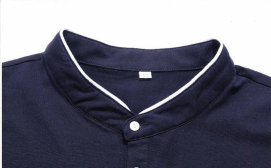 Camisa polo con cuello abotonado para hombre