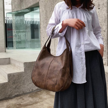 Bolso de cuero vintage para mujer - MXbueno