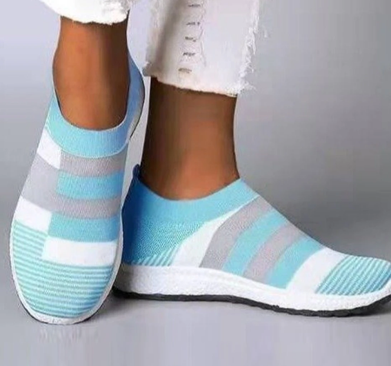 Fashion casual splicig transpirable punto elásticos sanakers