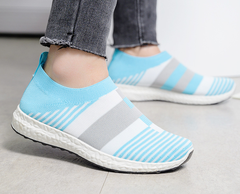 Fashion casual splicig transpirable punto elásticos sanakers