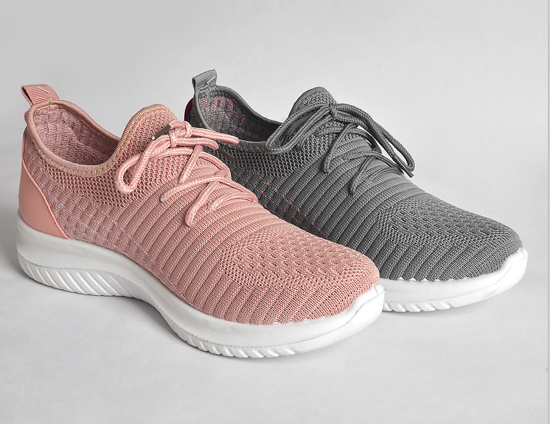 Las zapatillas de ocio de plataforma ligeras y transpirables para mujer