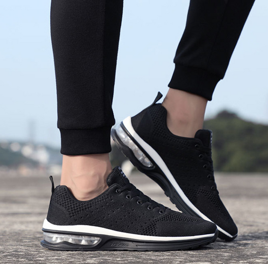 Zapatillas de tenis de plataforma de cojín de aire transpirable populares para hombre y mujer