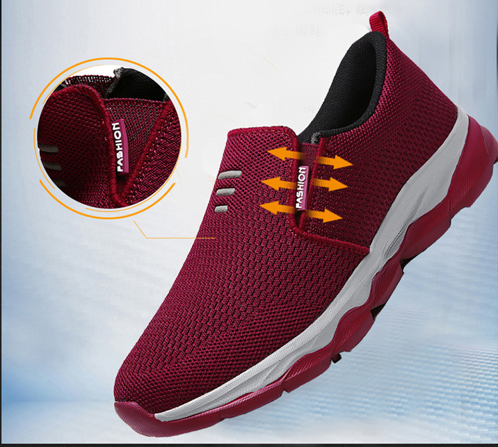 Zapatillas de tenis de plataforma de cojín de aire transpirable para mujer