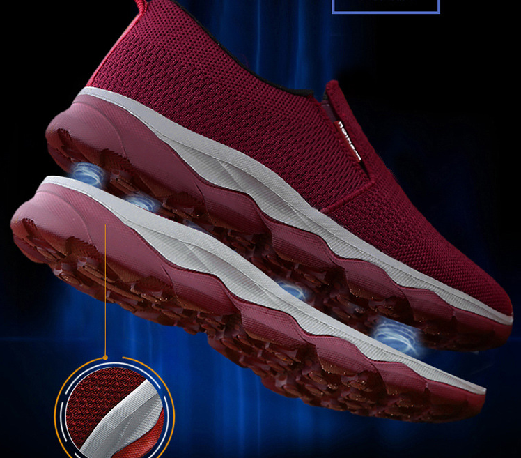 Zapatillas de tenis de plataforma de cojín de aire transpirable para mujer