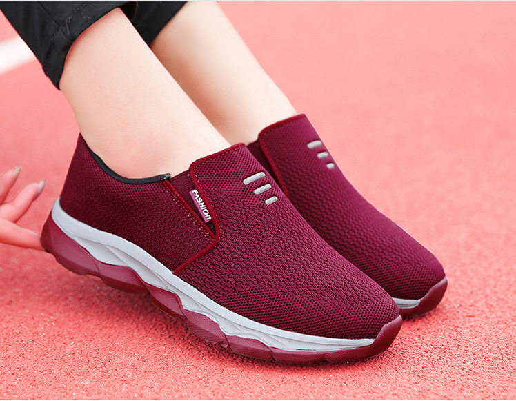 Zapatillas de tenis de plataforma de cojín de aire transpirable para mujer