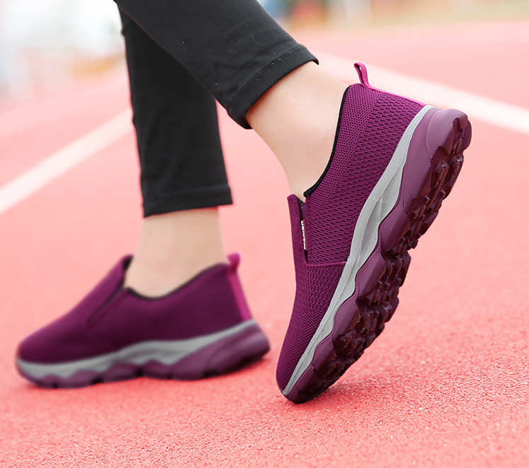 Zapatillas de tenis de plataforma de cojín de aire transpirable para mujer