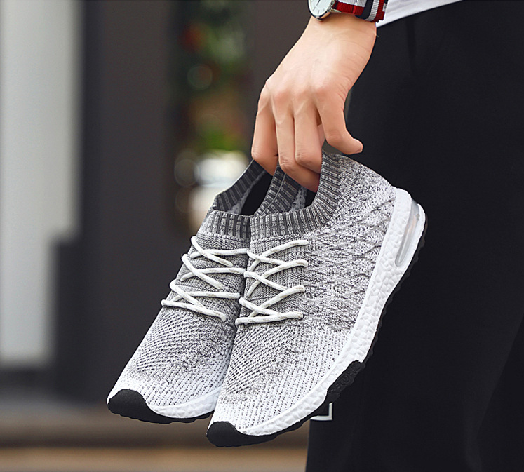 Zapatillas de moda versión coreana casual hombre plantilla cojín de aire running. - MXbueno