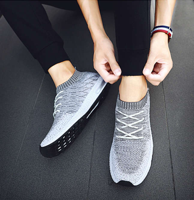 Zapatillas de moda versión coreana casual hombre plantilla cojín de aire running. - MXbueno