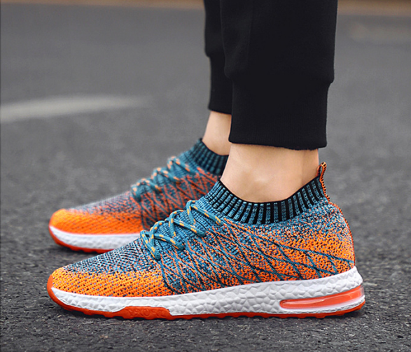 Zapatillas de moda versión coreana casual hombre plantilla cojín de aire running. - MXbueno