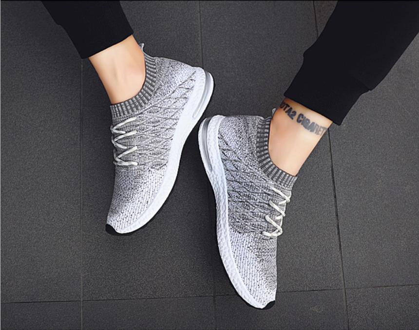 Zapatillas de moda versión coreana casual hombre plantilla cojín de aire running. - MXbueno