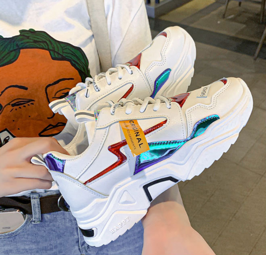 Sneaker mujer 2020 caída nuevo fondo grueso - MXbueno