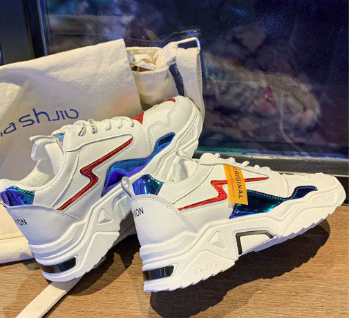 Sneaker mujer 2020 caída nuevo fondo grueso - MXbueno