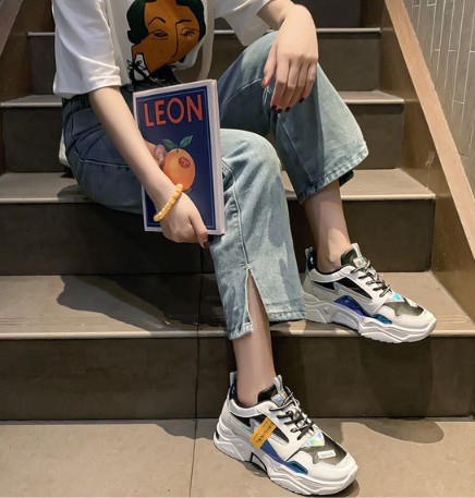 Sneaker mujer 2020 caída nuevo fondo grueso - MXbueno